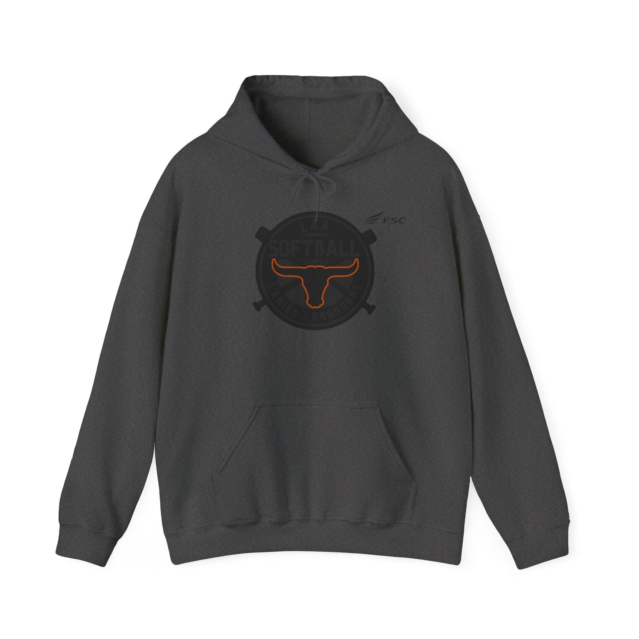 LAA Softball Lanier Longhorns "BLACKOUT EDITION" Midweight Hoodie | Classic LAA Softball Hoodie