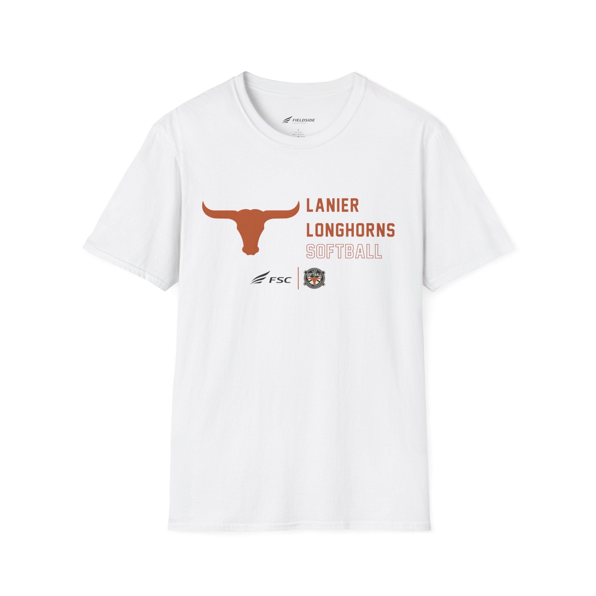LAA Longhorns Softball T-Shirt — Team Logo Summer Tee