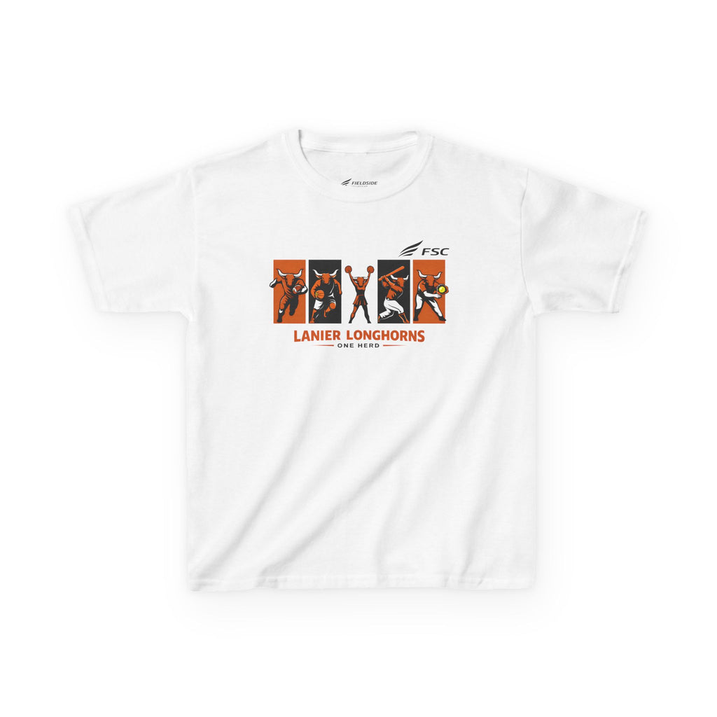 Youth Lanier Longhorns Heavy Cotton Tee | One Herd T-Shirt
