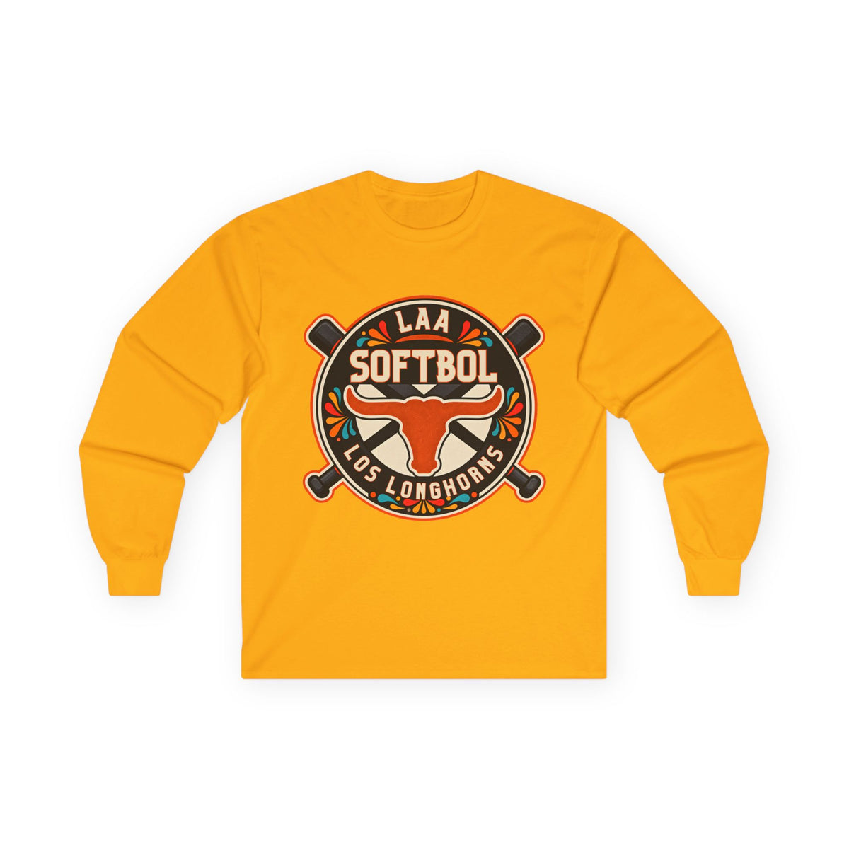 Los Longhorns Hispanic Heritage Long Sleeve — Softball Team Shirt