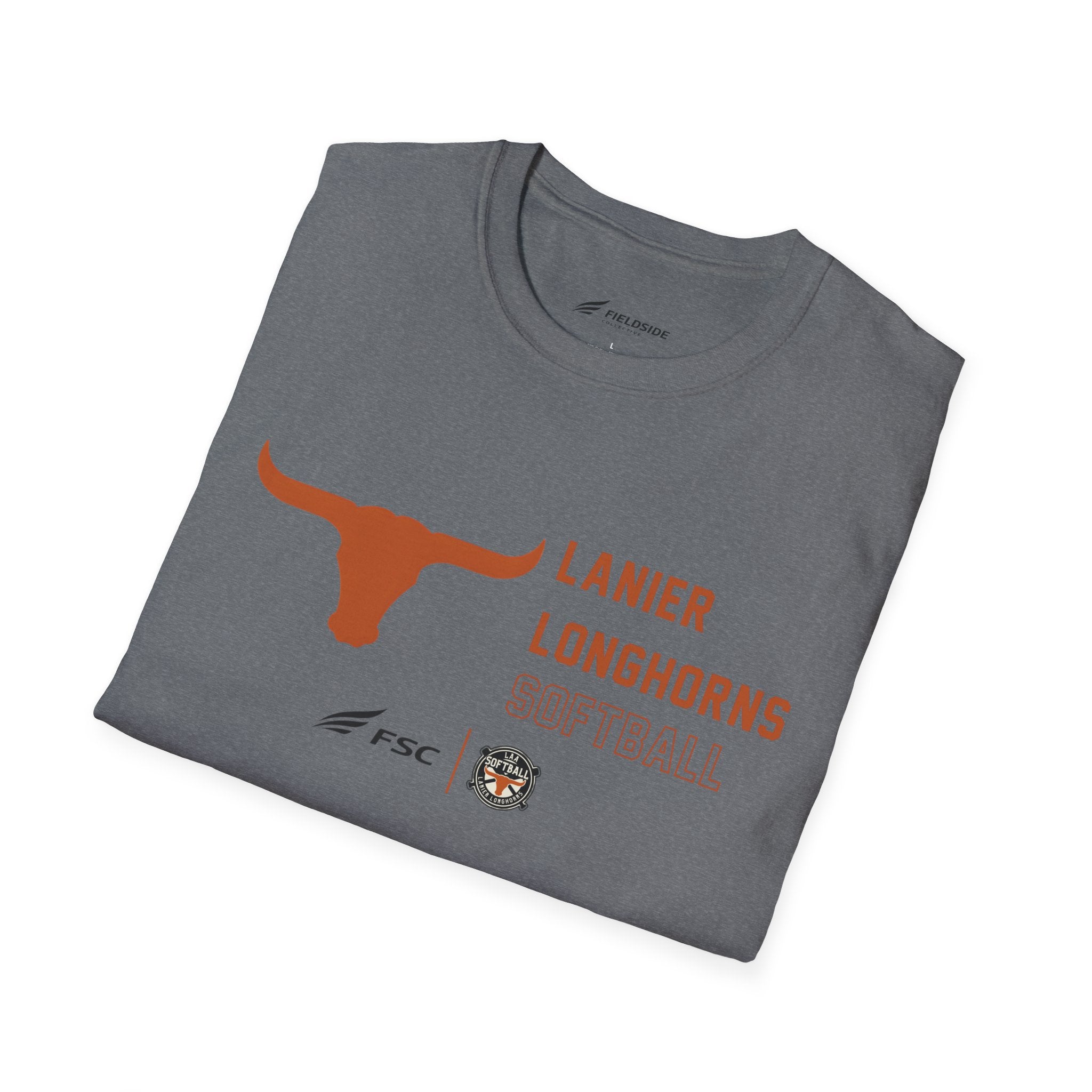 LAA Longhorns Softball T-Shirt — Team Logo Summer Tee