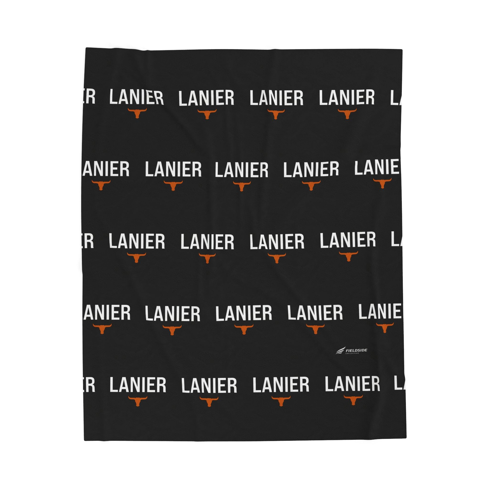 Lanier Longhorns Plush Blanket — Cozy Orange & Black Sports Throw