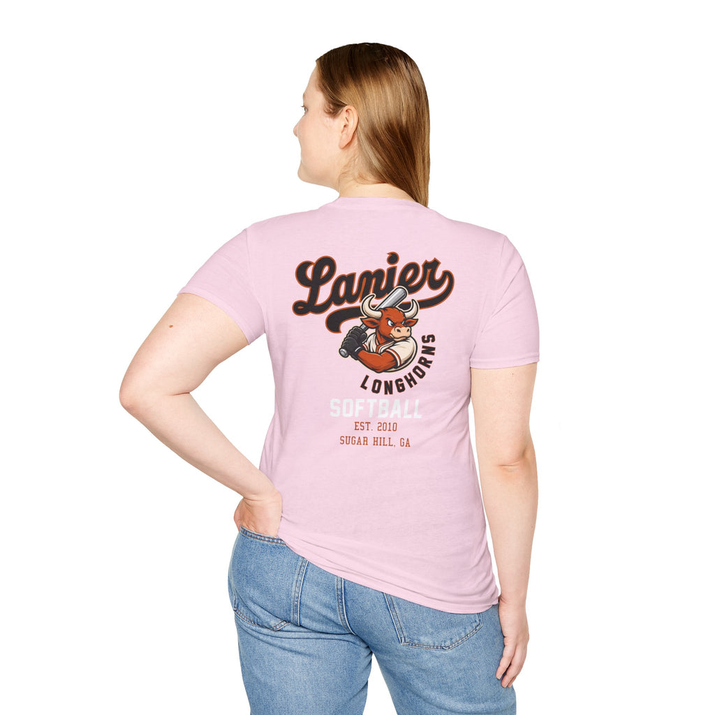 Softball Tee — Lanier Longhorns Softball Team Shirt