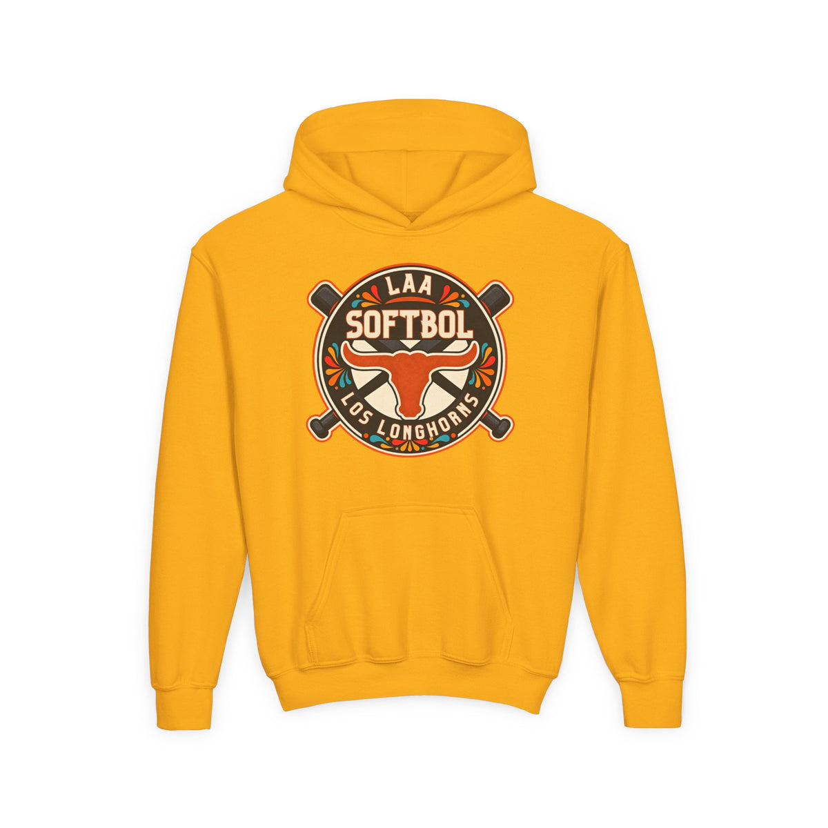 Youth Los Longhorns Hispanic Heritage Hoodie — Softball Longhorns Hoodie