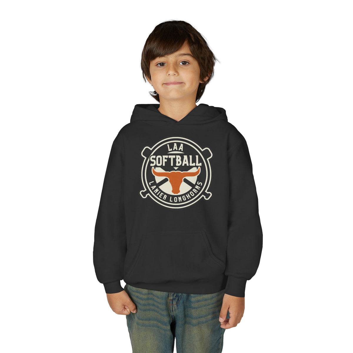 Youth Softball Hoodie — Lanier Longhorns Softball Hoodie