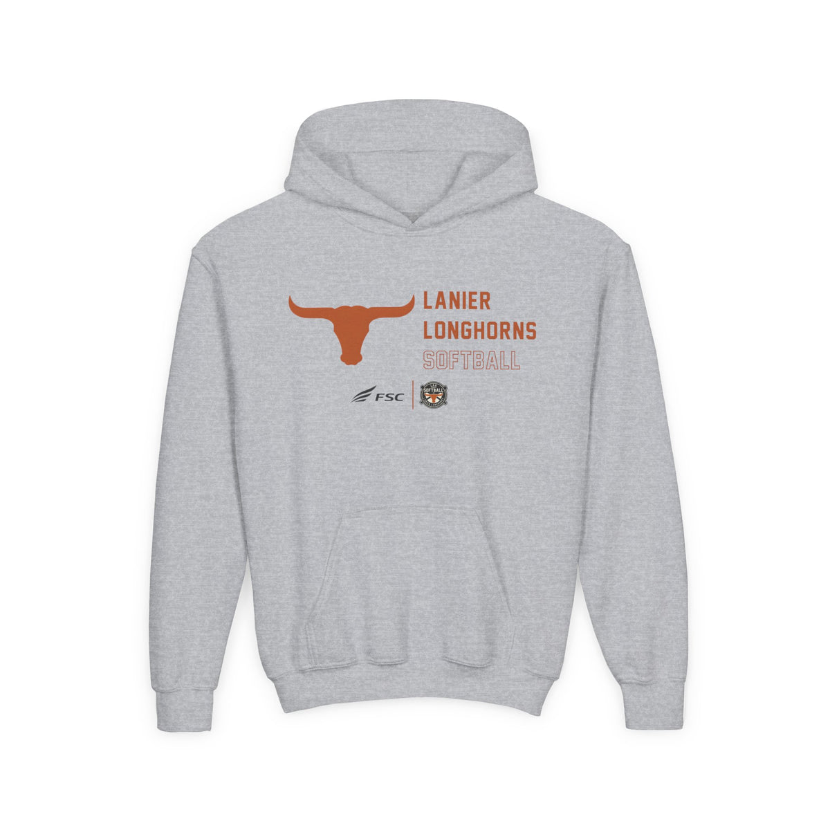 Youth Lanier Longhorns Softball Hoodie
