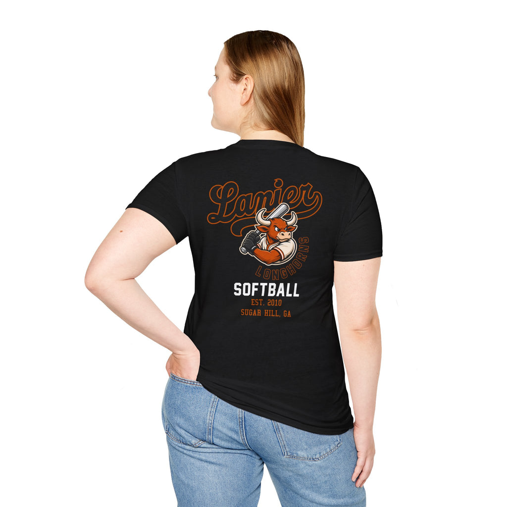 Softball Tee — Lanier Longhorns Softball Team Shirt