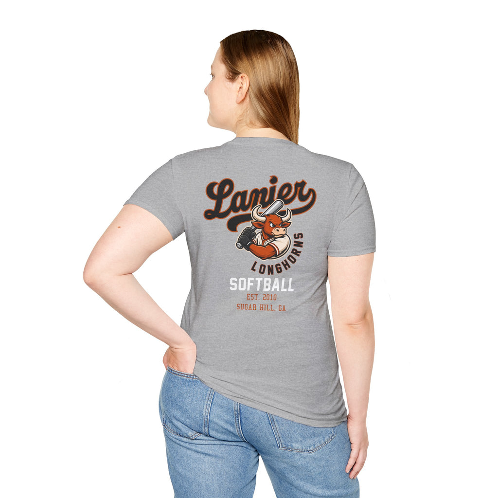 Softball Tee — Lanier Longhorns Softball Team Shirt