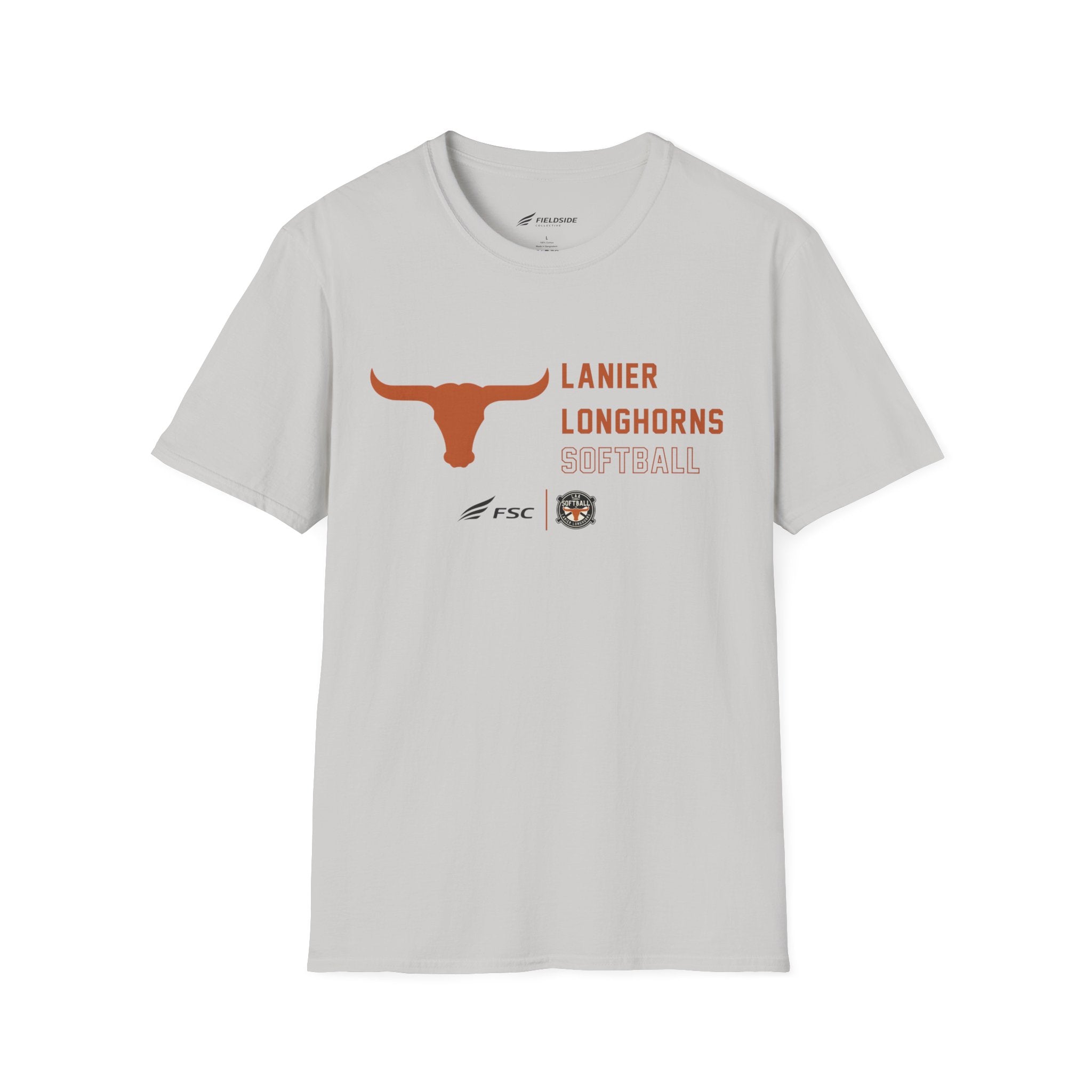 LAA Longhorns Softball T-Shirt — Team Logo Summer Tee