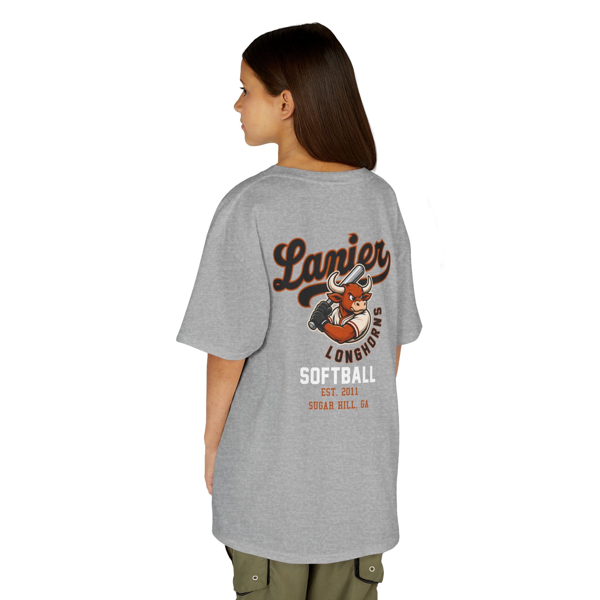 Youth Softball Tee — Lanier Longhorns Softball Team Shirt