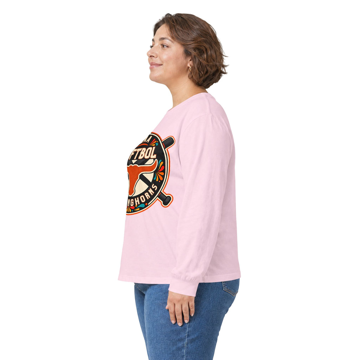 Los Longhorns Hispanic Heritage Long Sleeve — Softball Team Shirt