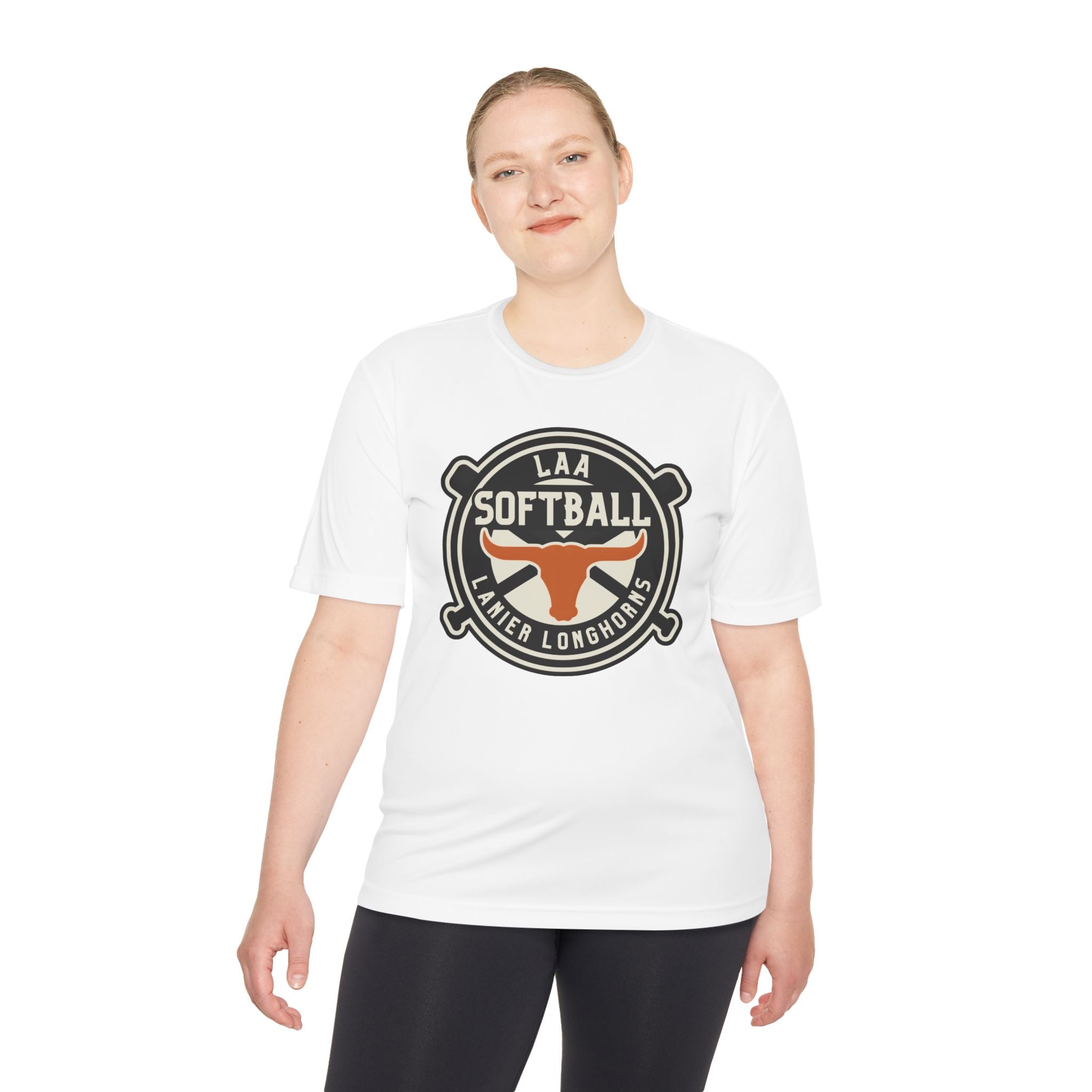 LAA Softball Lanier Longhorns Performance Tee | Lightweight Moisture-Wicking Game Day Shirt