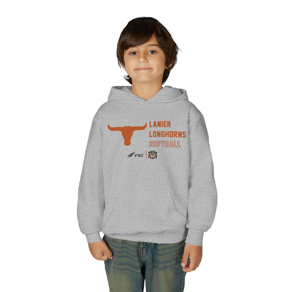 Youth Lanier Longhorns Softball Hoodie