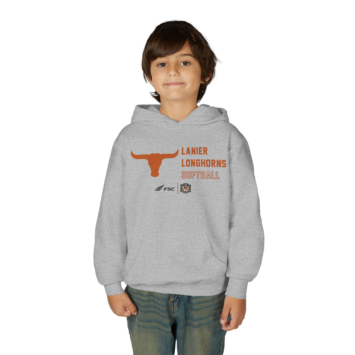 Youth Lanier Longhorns Softball Hoodie