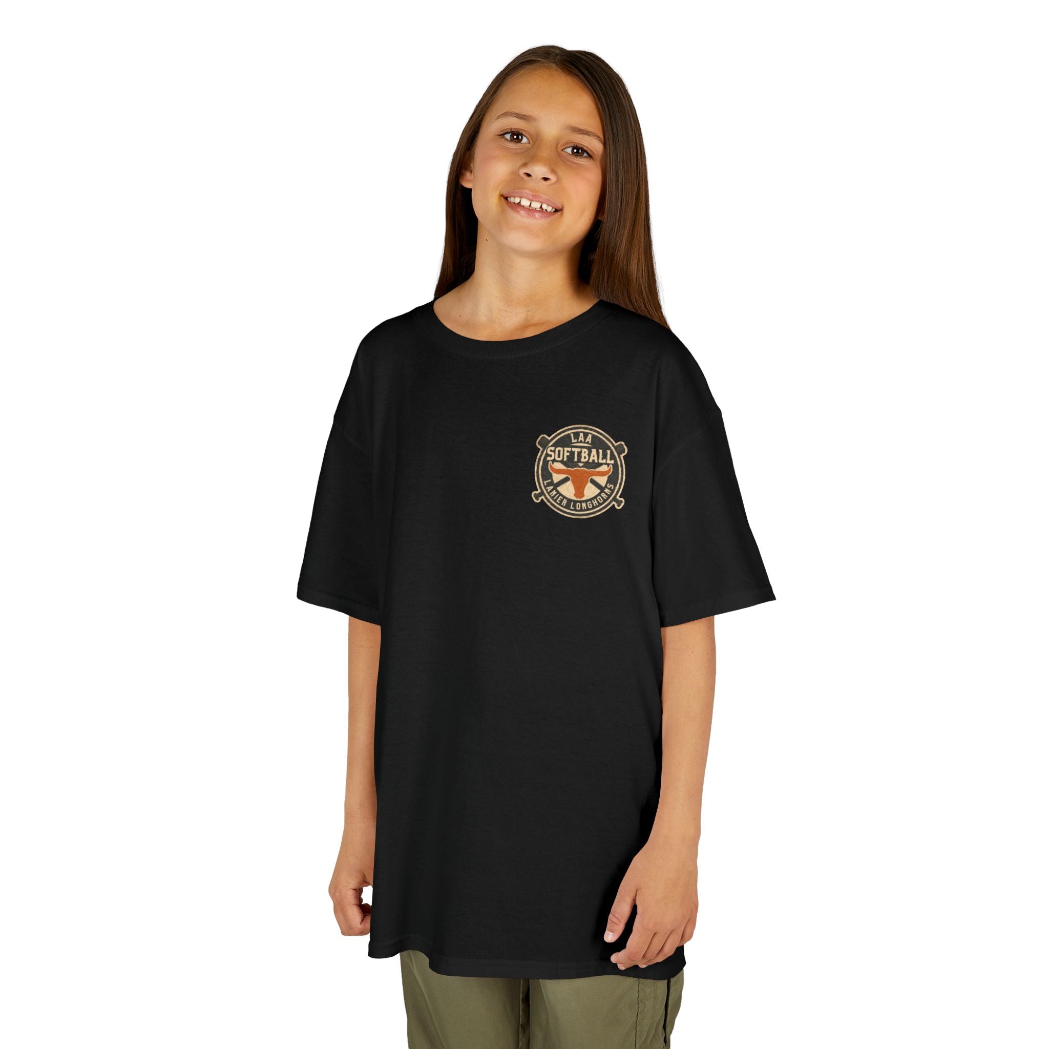 Youth Softball Tee — Lanier Longhorns Softball Home Field Shirt