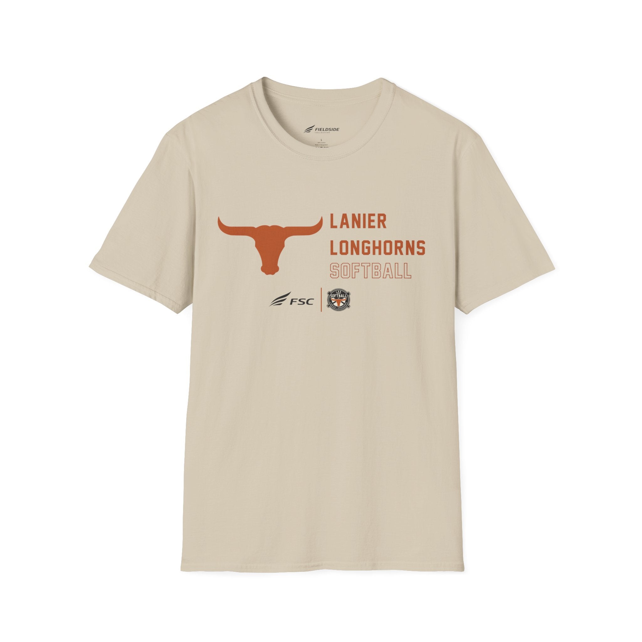 LAA Longhorns Softball T-Shirt — Team Logo Summer Tee