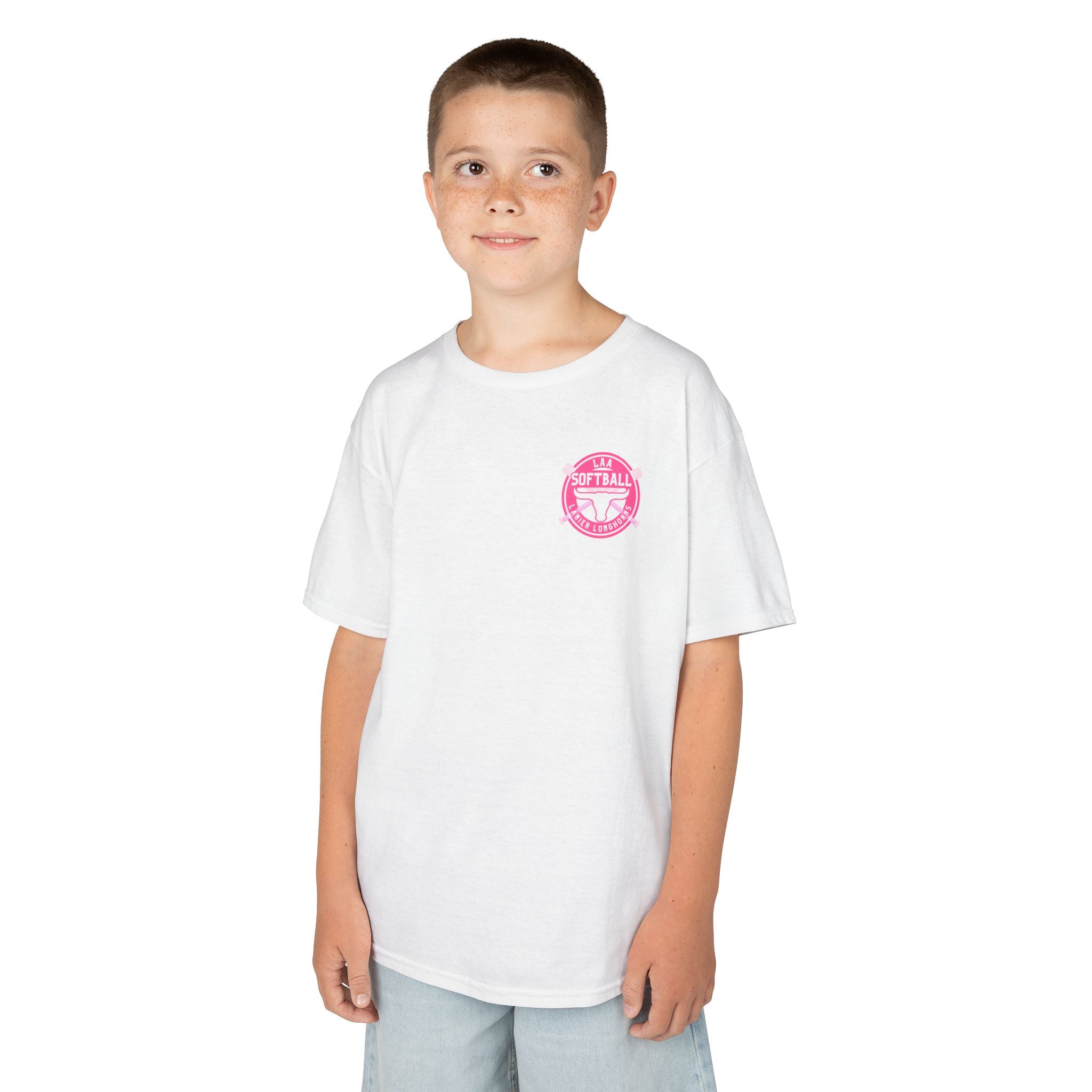 Youth Softball Tee — Lanier Longhorns Softball Diamonds Shirt