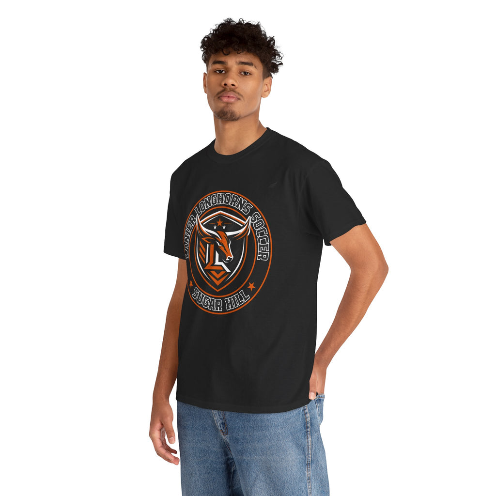 Lanier Longhorns Soccer Adult Tee | Unisex Heavy Cotton Shirt