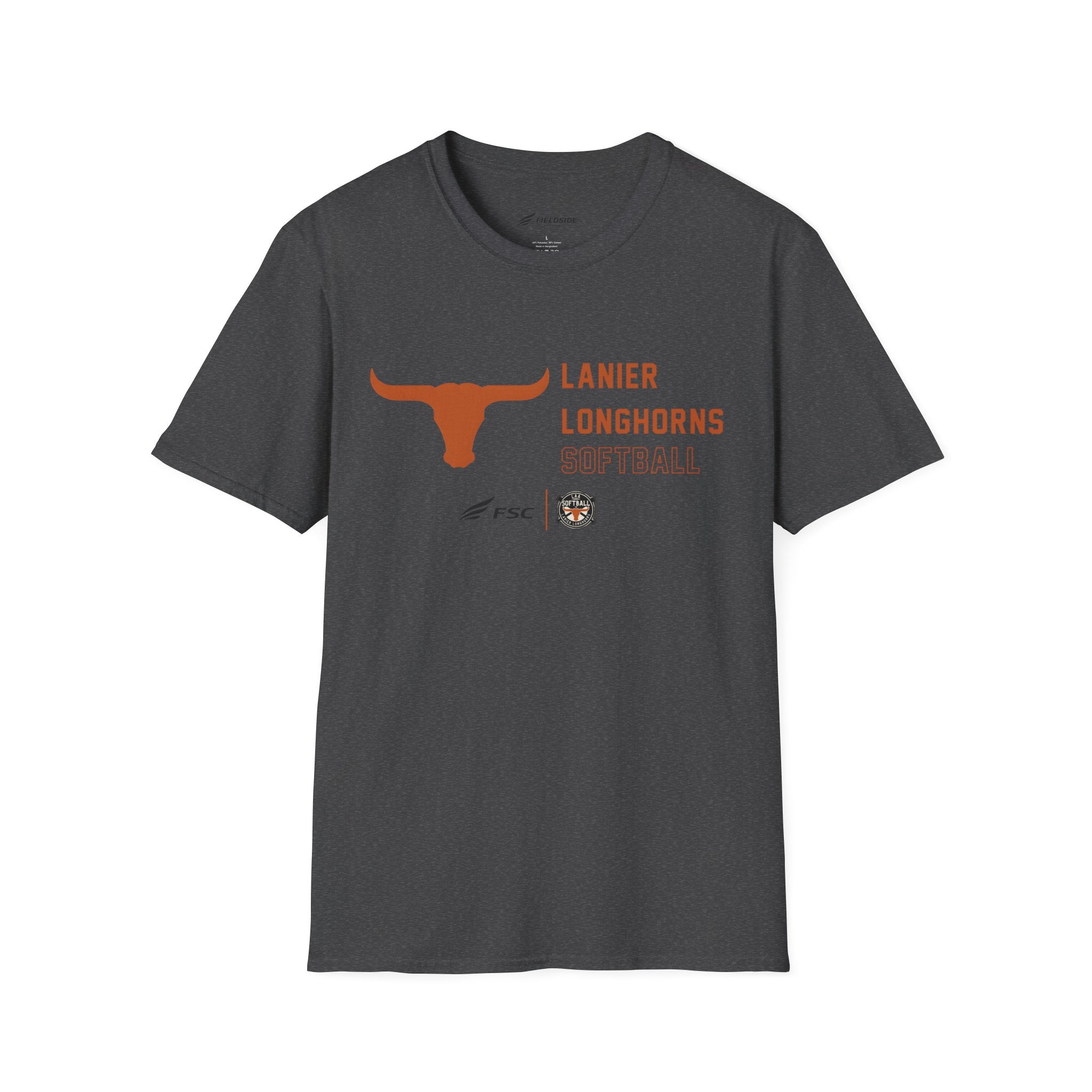 LAA Longhorns Softball T-Shirt — Team Logo Summer Tee