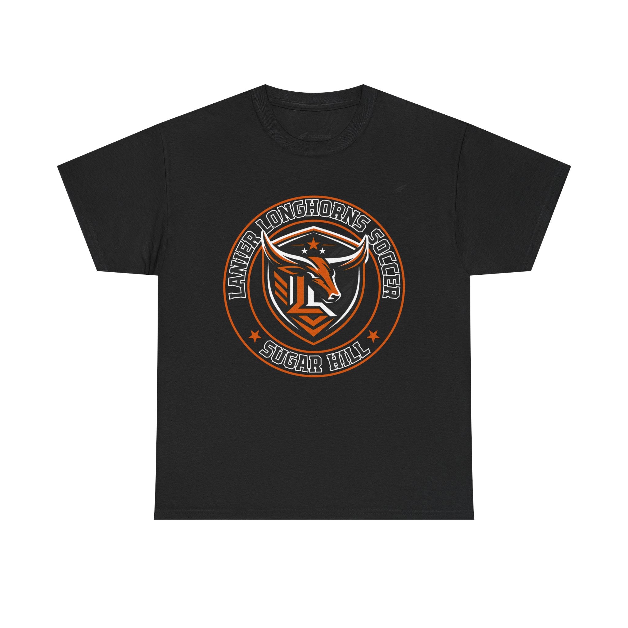 Lanier Longhorns Soccer Adult Tee | Unisex Heavy Cotton Shirt
