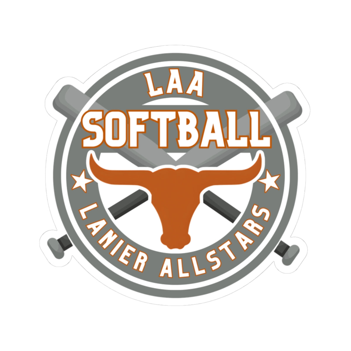 LAA Softball All-Stars Team Sticker — LAA Softball Lanier Allstars