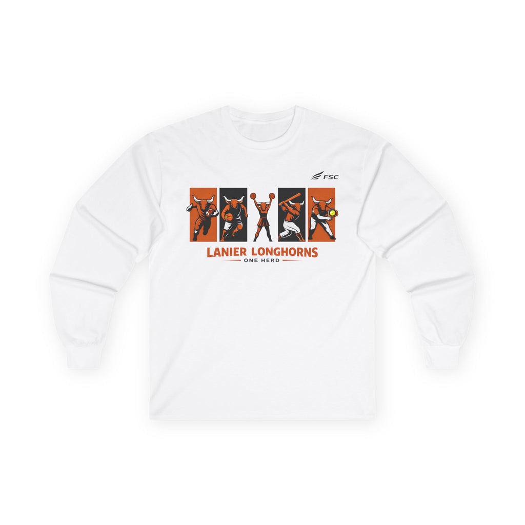 Lanier Longhorns “One Herd” Long Sleeve Tee