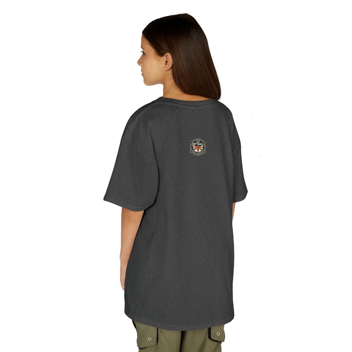 Youth LAA Longhorns Softball T-Shirt — Team Logo Summer Tee
