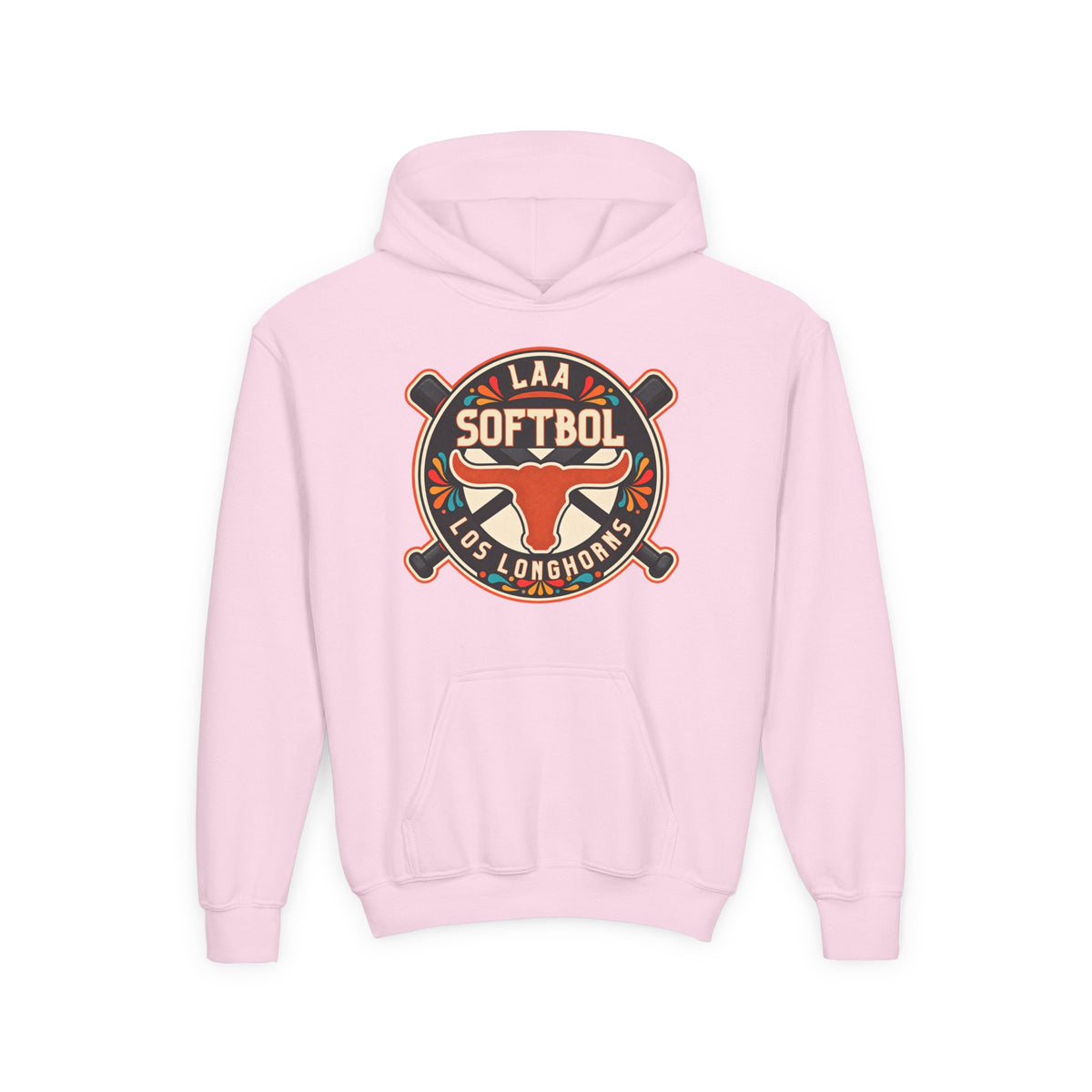 Youth Los Longhorns Hispanic Heritage Hoodie — Softball Longhorns Hoodie