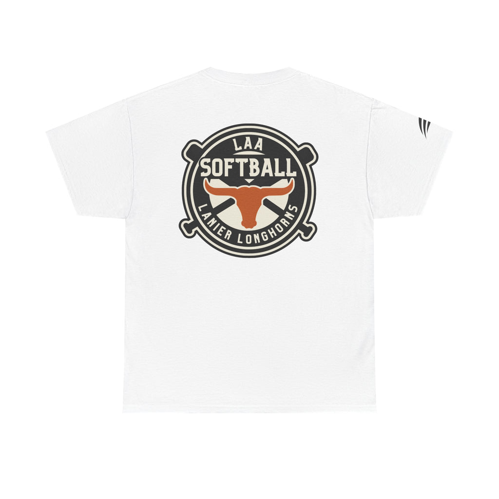 LAA Softball Lanier Longhorns Heavy Cotton Tee | LAA T-Shirt