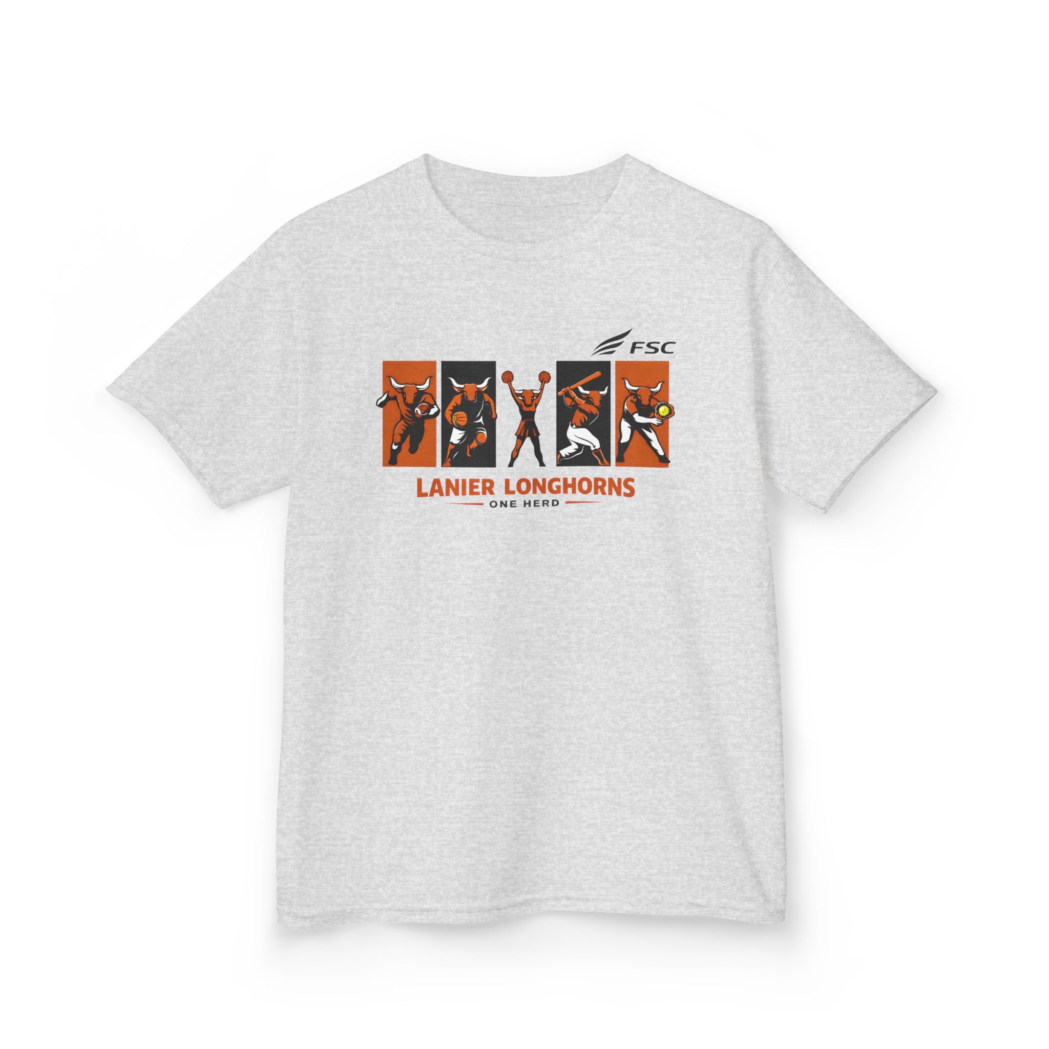 Youth Lanier Longhorns Heavy Cotton Tee | One Herd T-Shirt