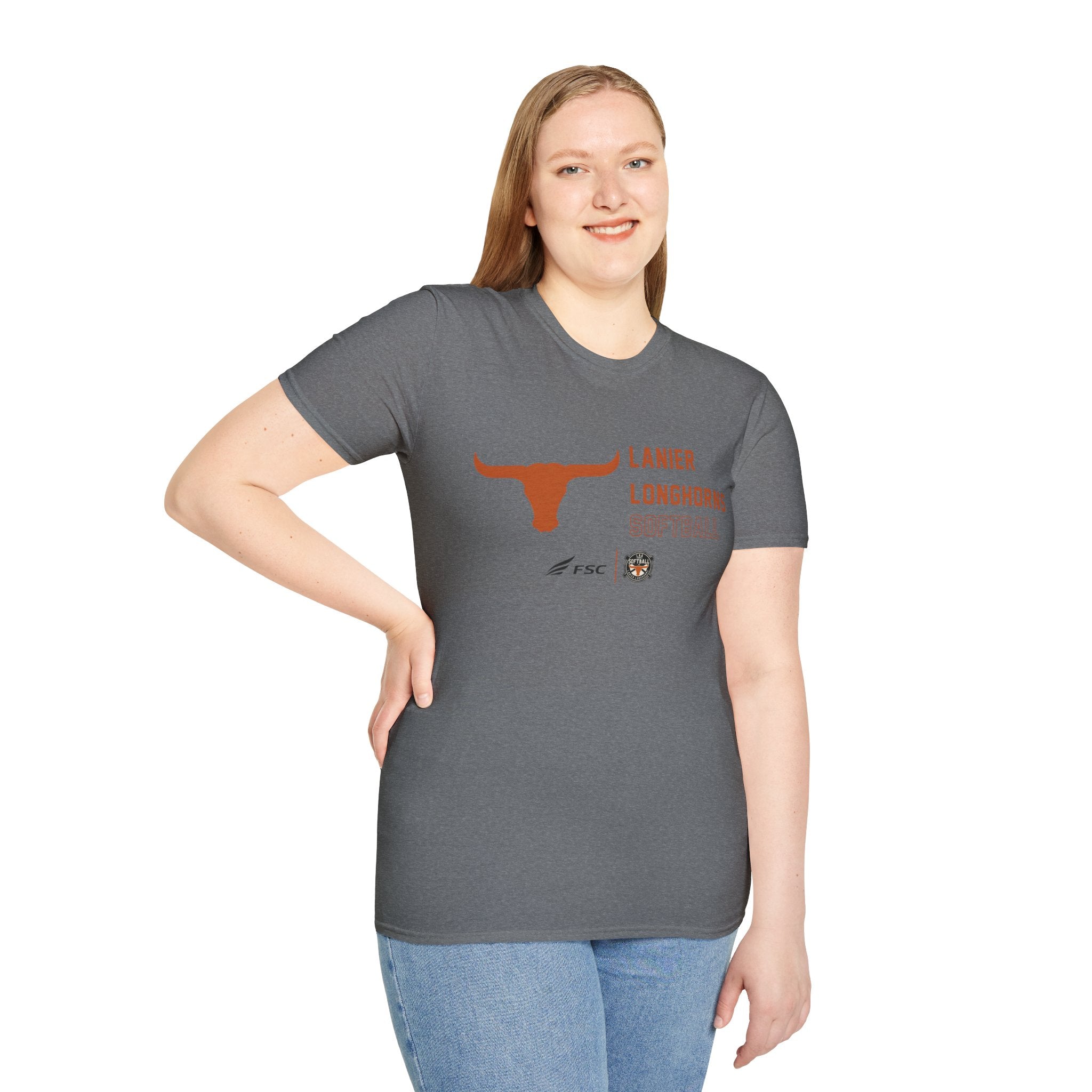 LAA Longhorns Softball T-Shirt — Team Logo Summer Tee
