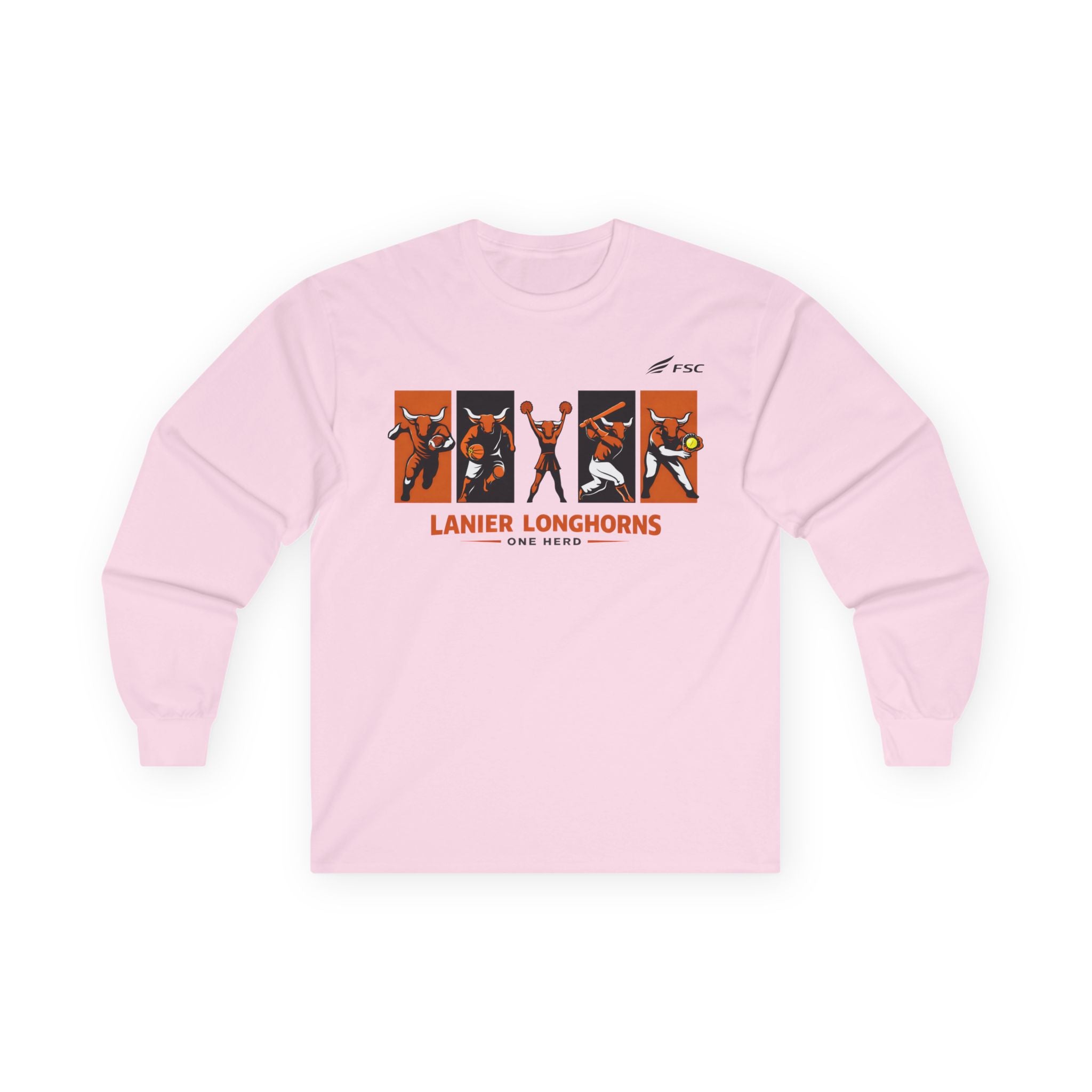 Lanier Longhorns “One Herd” Long Sleeve Tee