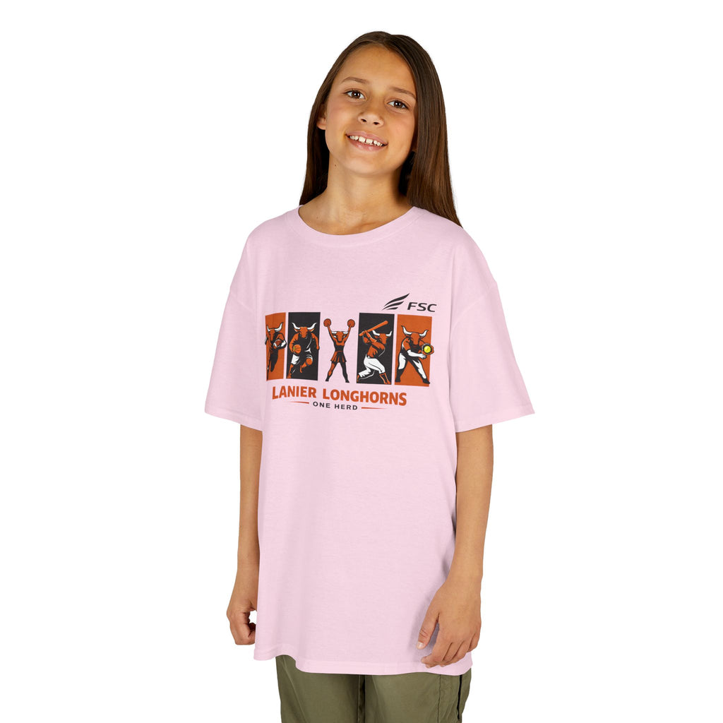 Youth Lanier Longhorns Heavy Cotton Tee | One Herd T-Shirt