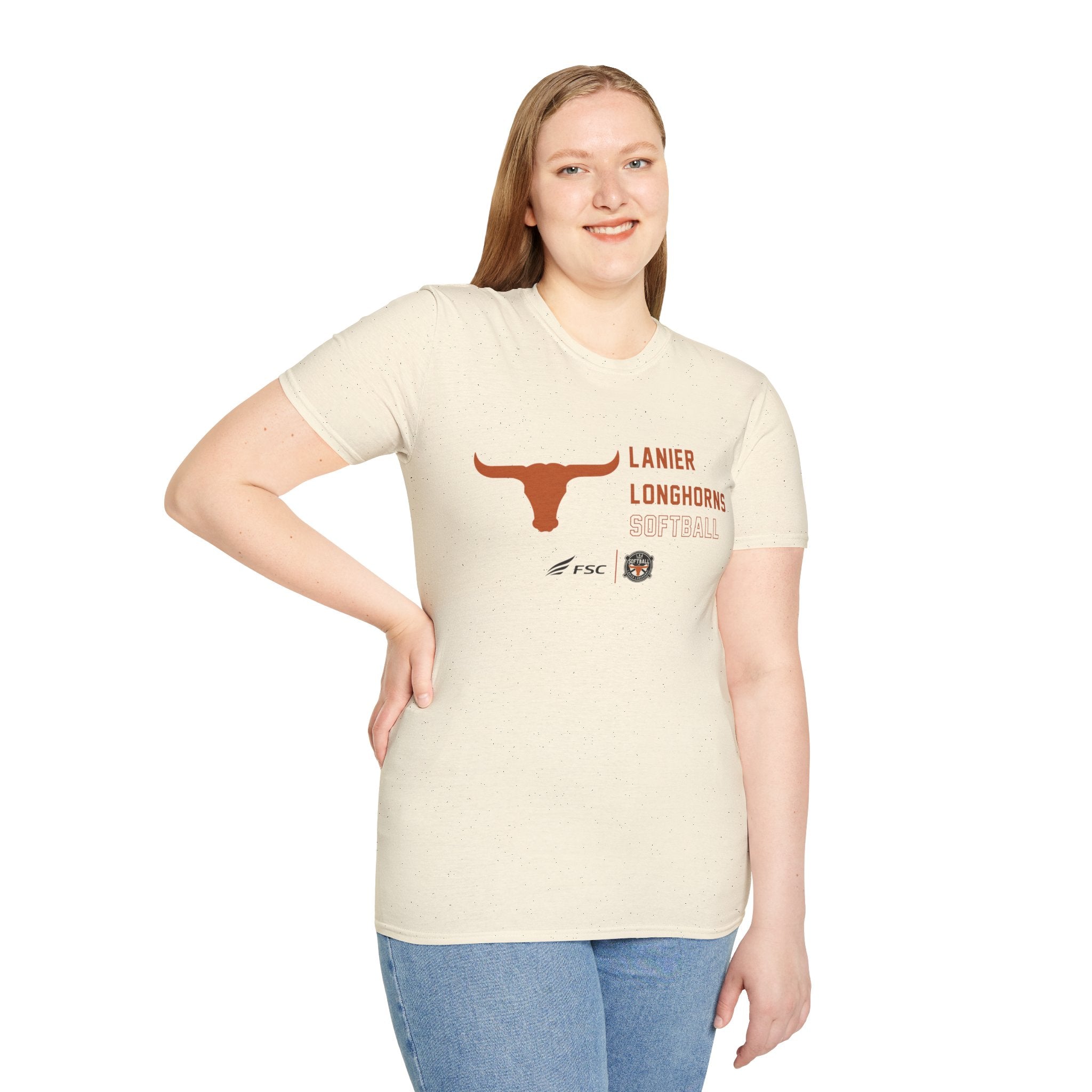 LAA Longhorns Softball T-Shirt — Team Logo Summer Tee