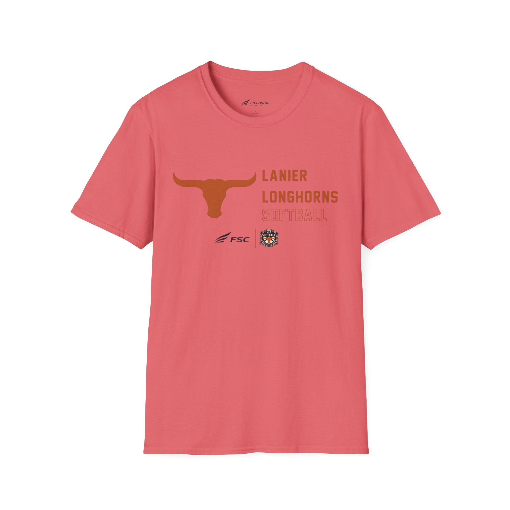 LAA Longhorns Softball T-Shirt — Team Logo Summer Tee