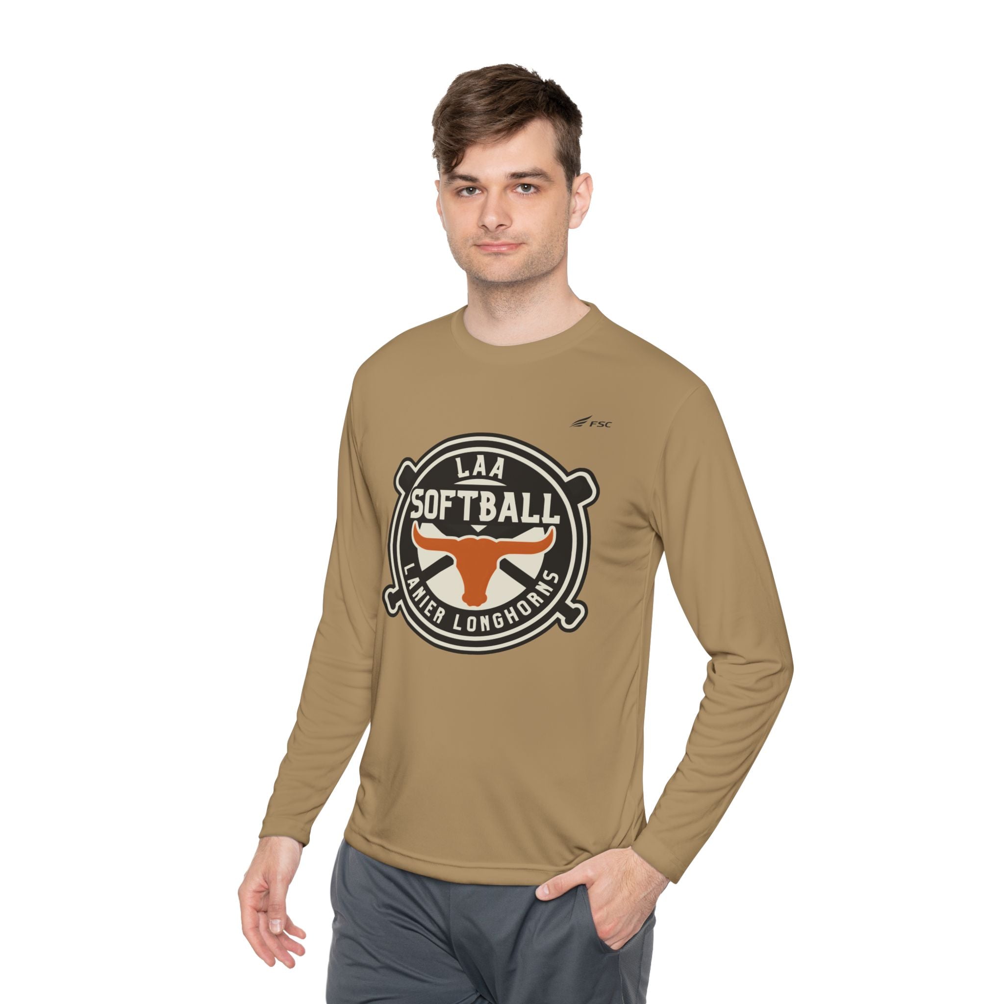 LAA Softball Lanier Longhorns Performance Long Sleeve Tee | Lightweight Game Day Long Sleeve Tee