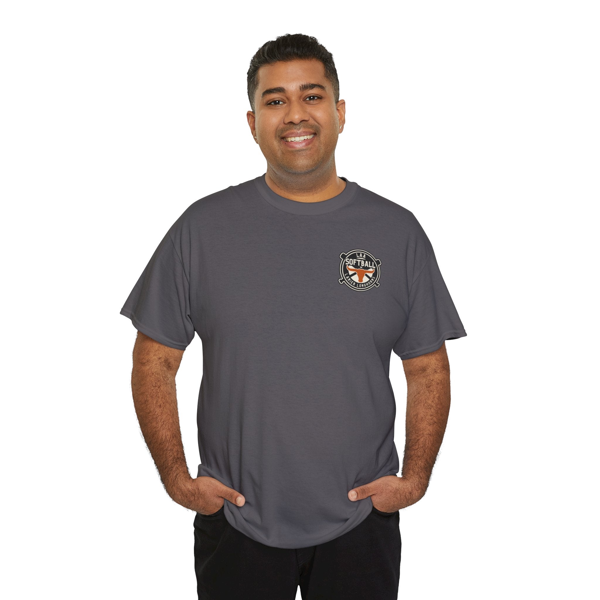 LAA Softball Lanier Longhorns Heavy Cotton Tee | LAA T-Shirt