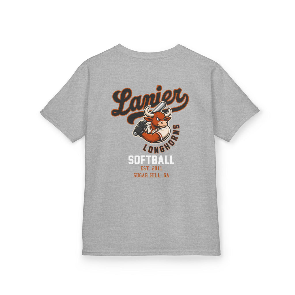 Youth Softball Tee — Lanier Longhorns Softball Team Shirt