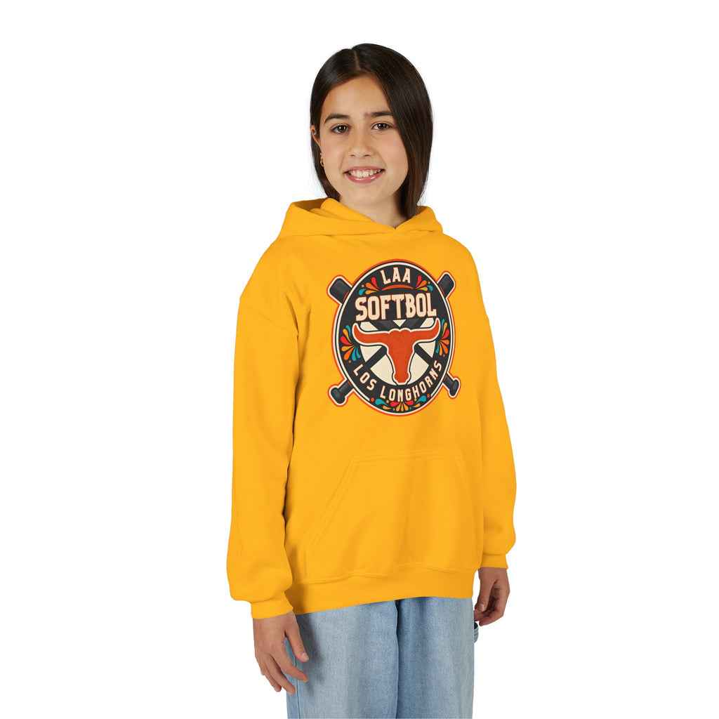 Youth Los Longhorns Hispanic Heritage Hoodie — Softball Longhorns Hoodie