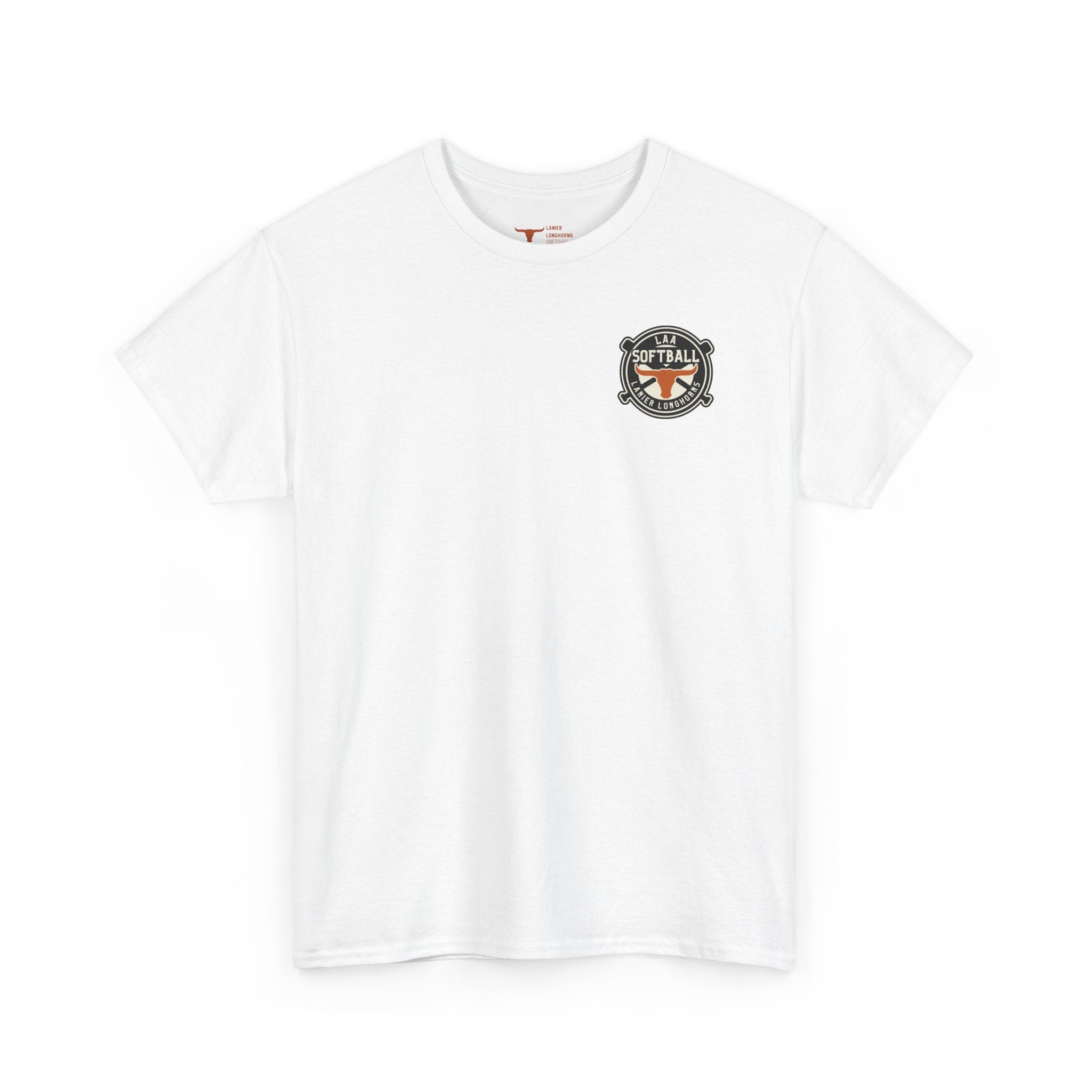 LAA Softball Lanier Longhorns Heavy Cotton Tee | LAA T-Shirt