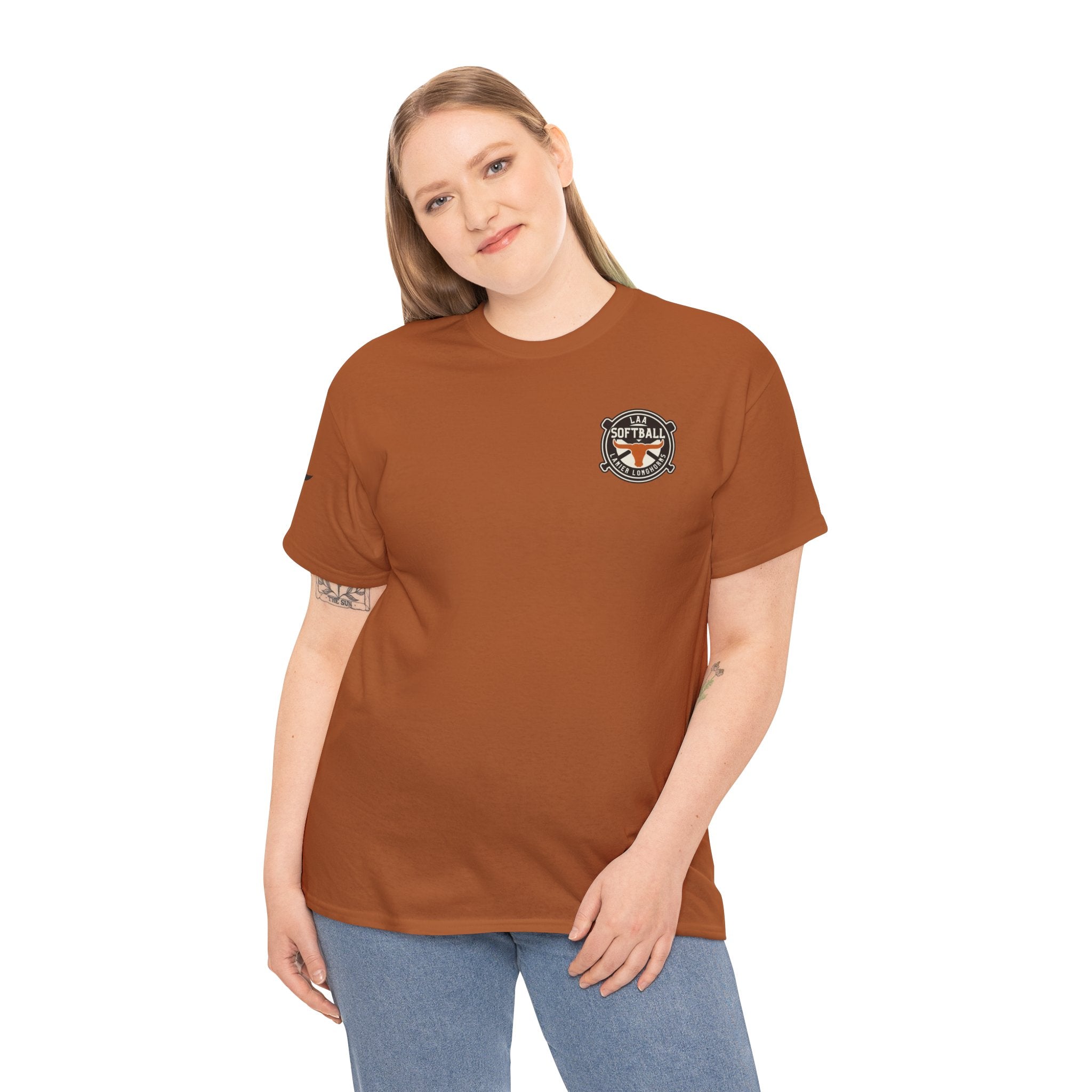 LAA Softball Lanier Longhorns Heavy Cotton Tee | LAA T-Shirt