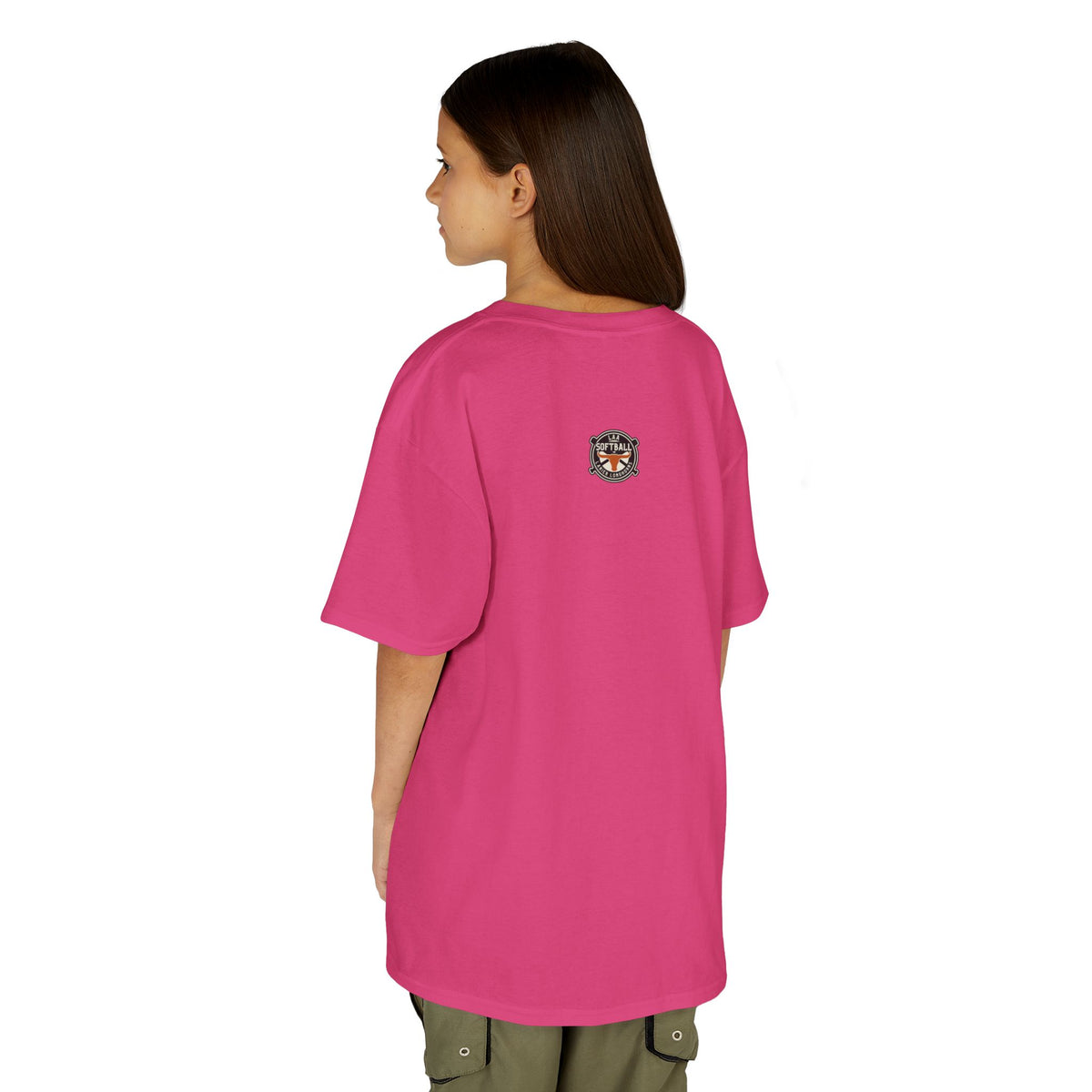 Youth LAA Longhorns Softball T-Shirt — Team Logo Summer Tee