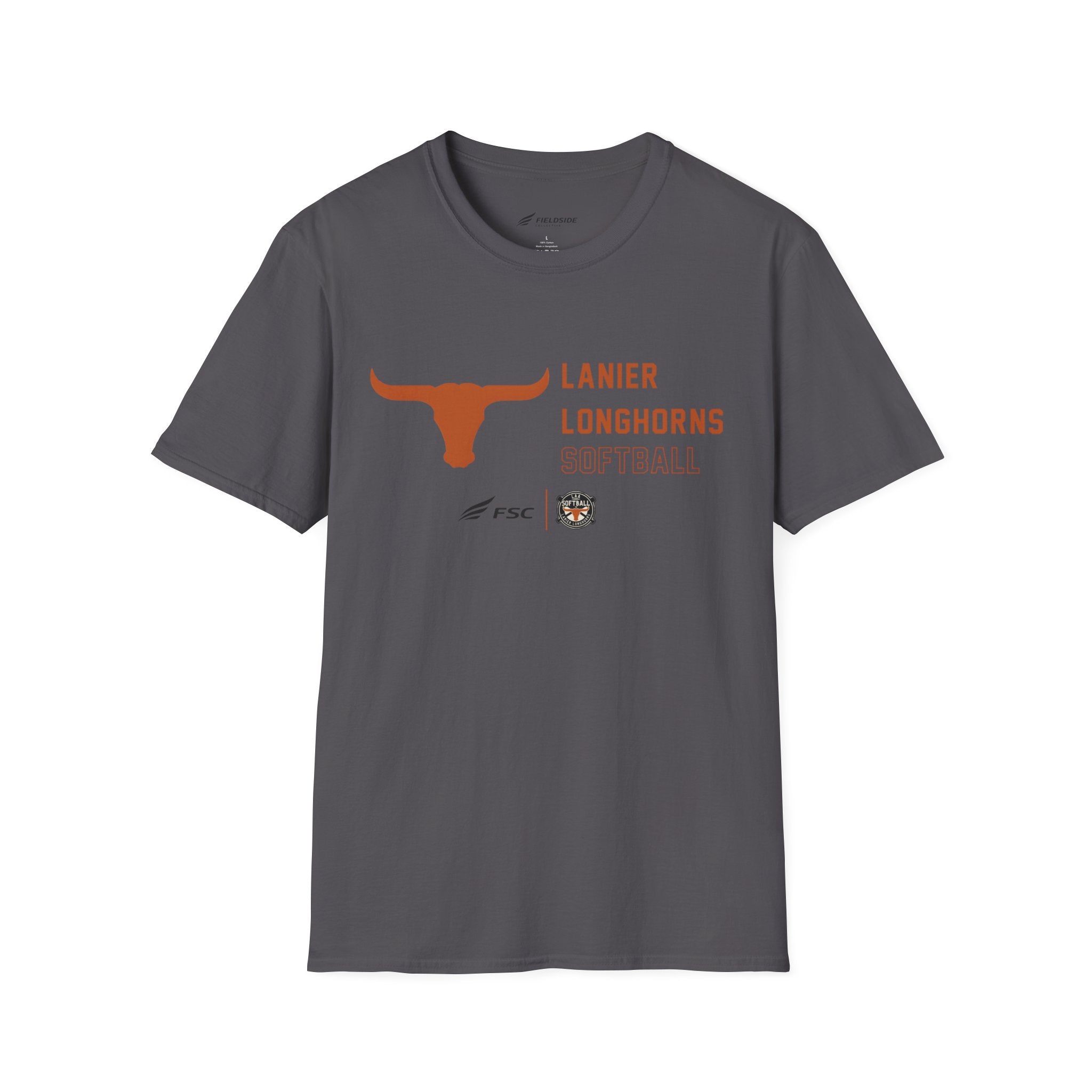 LAA Longhorns Softball T-Shirt — Team Logo Summer Tee