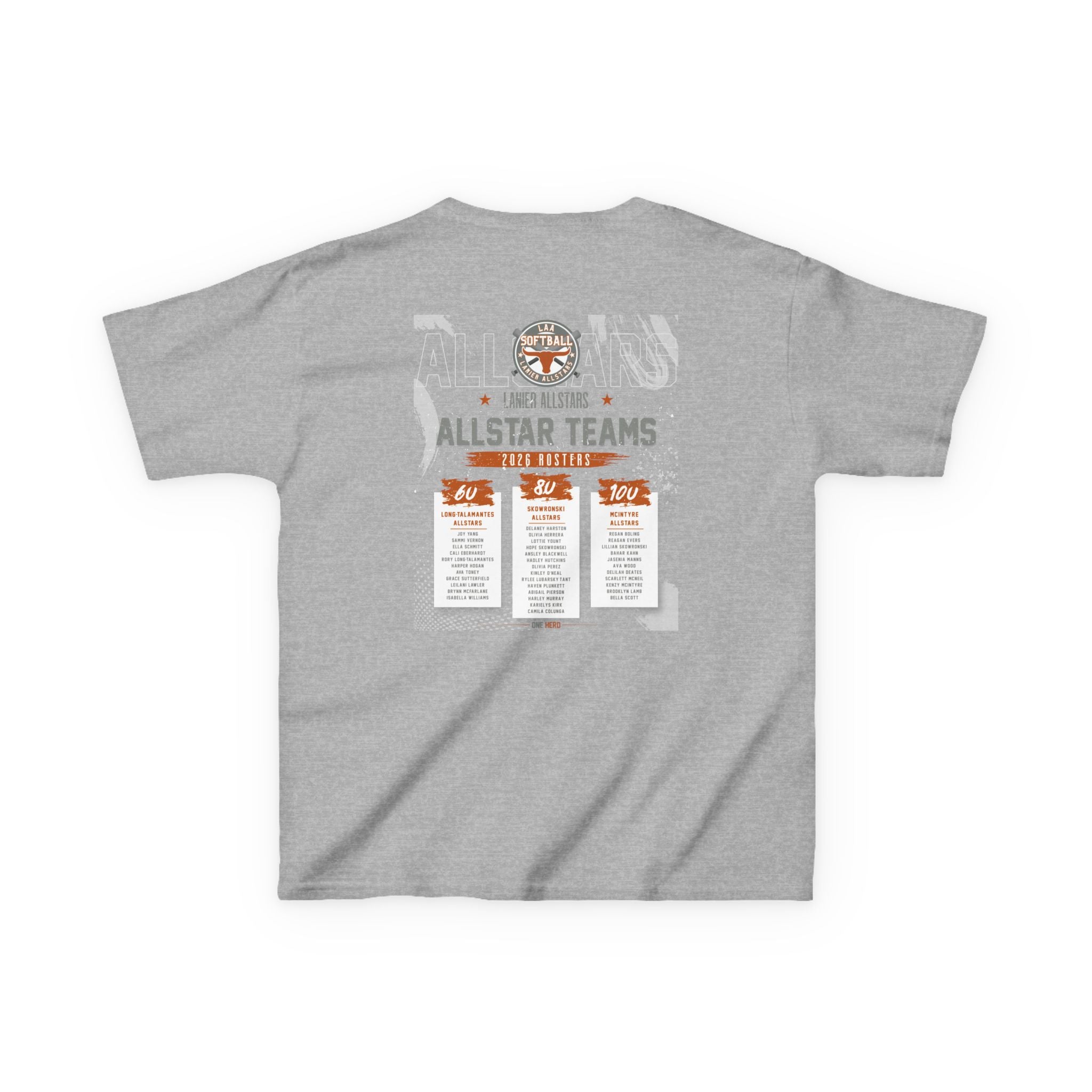 Youth Tee — LAA All-Star Teams Roster Tee (Softball)