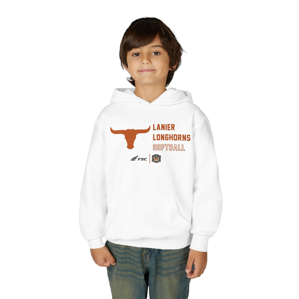 Youth Lanier Longhorns Softball Hoodie