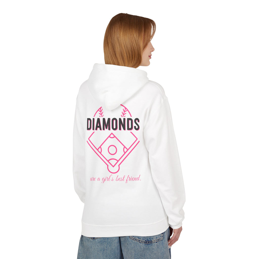 Diamonds Are a Girl’s Best Friend Hoodie — LAA Softball Girl