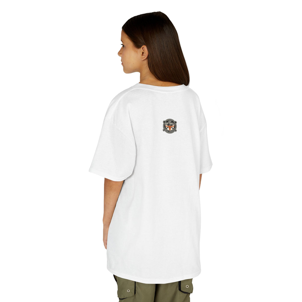 Youth LAA Longhorns Softball T-Shirt — Team Logo Summer Tee