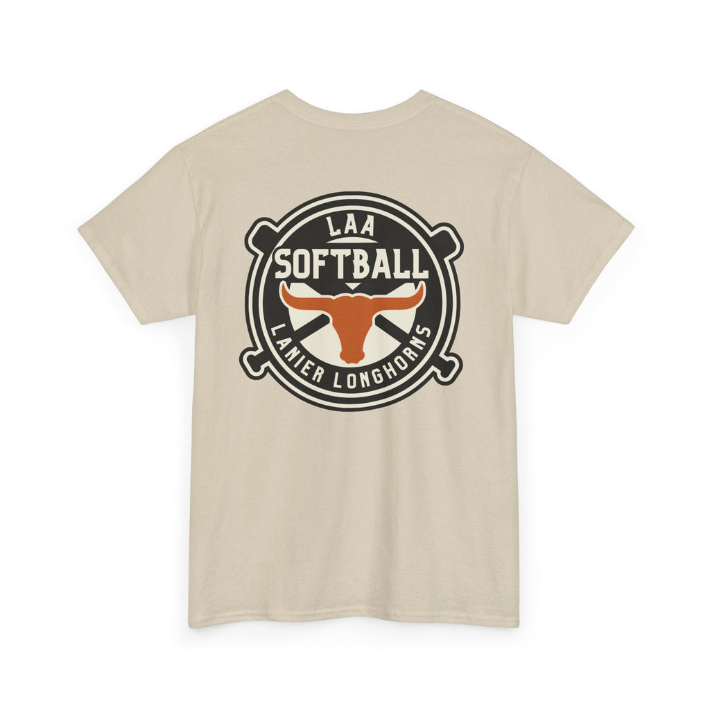 LAA Softball Lanier Longhorns Heavy Cotton Tee | LAA T-Shirt