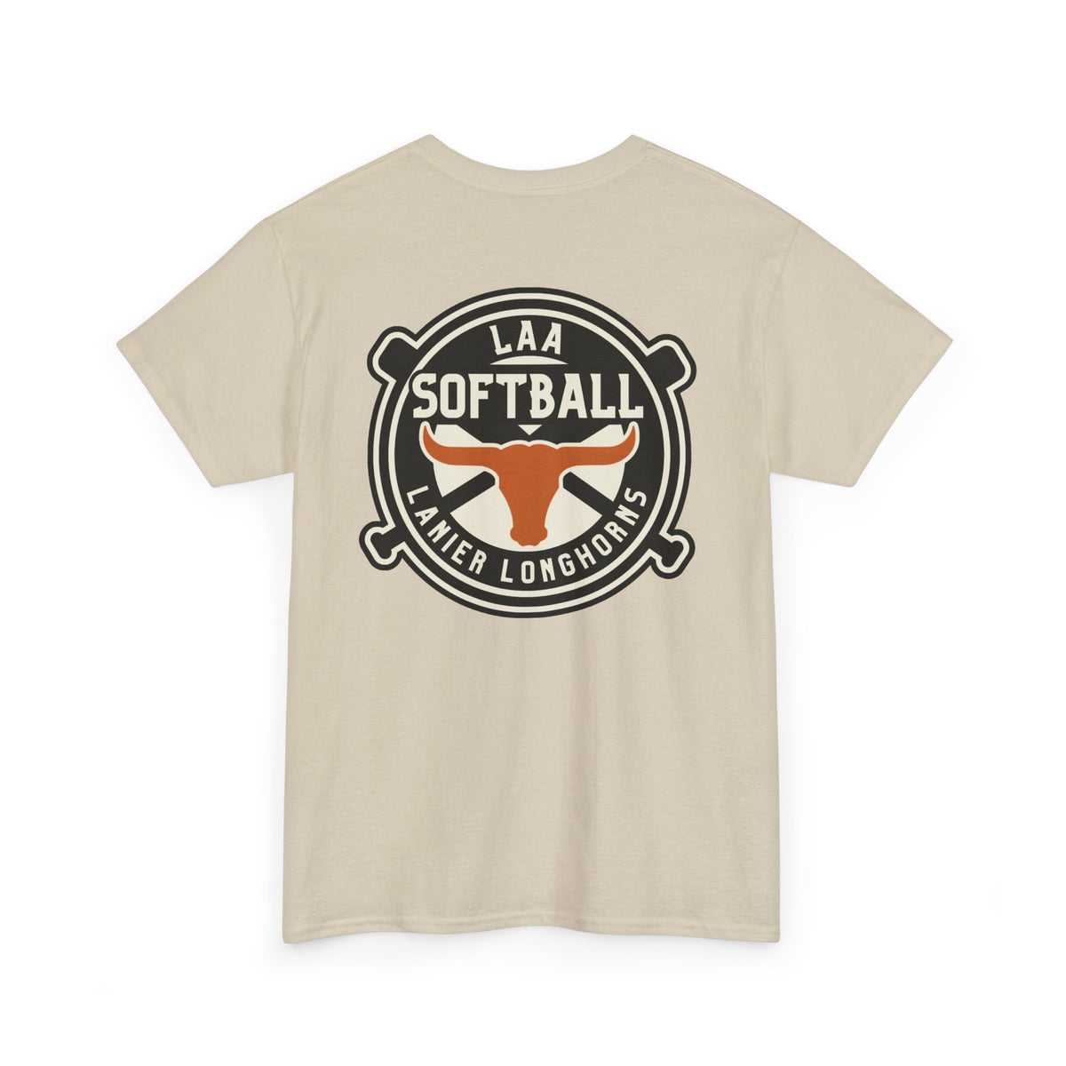 LAA Softball Lanier Longhorns Heavy Cotton Tee | LAA T-Shirt