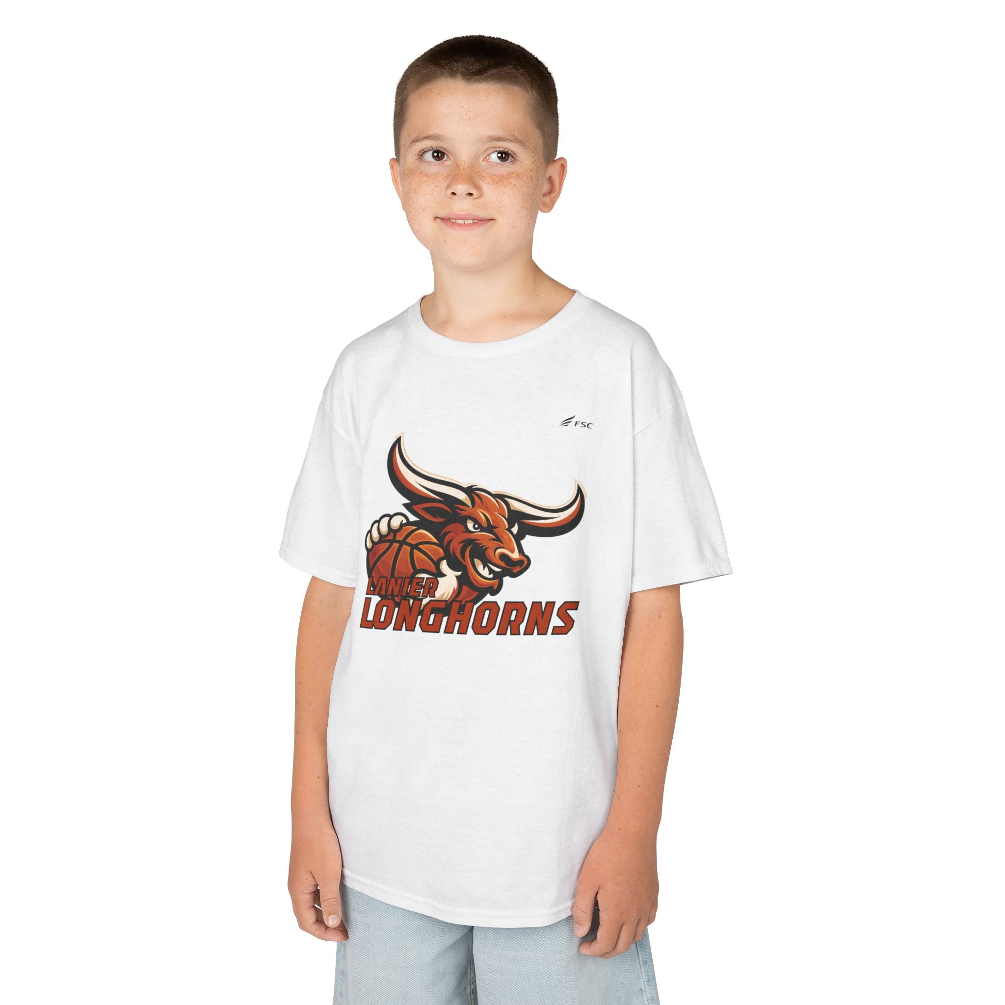 Lanier Longhorns Basketball Youth Tee